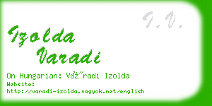 izolda varadi business card